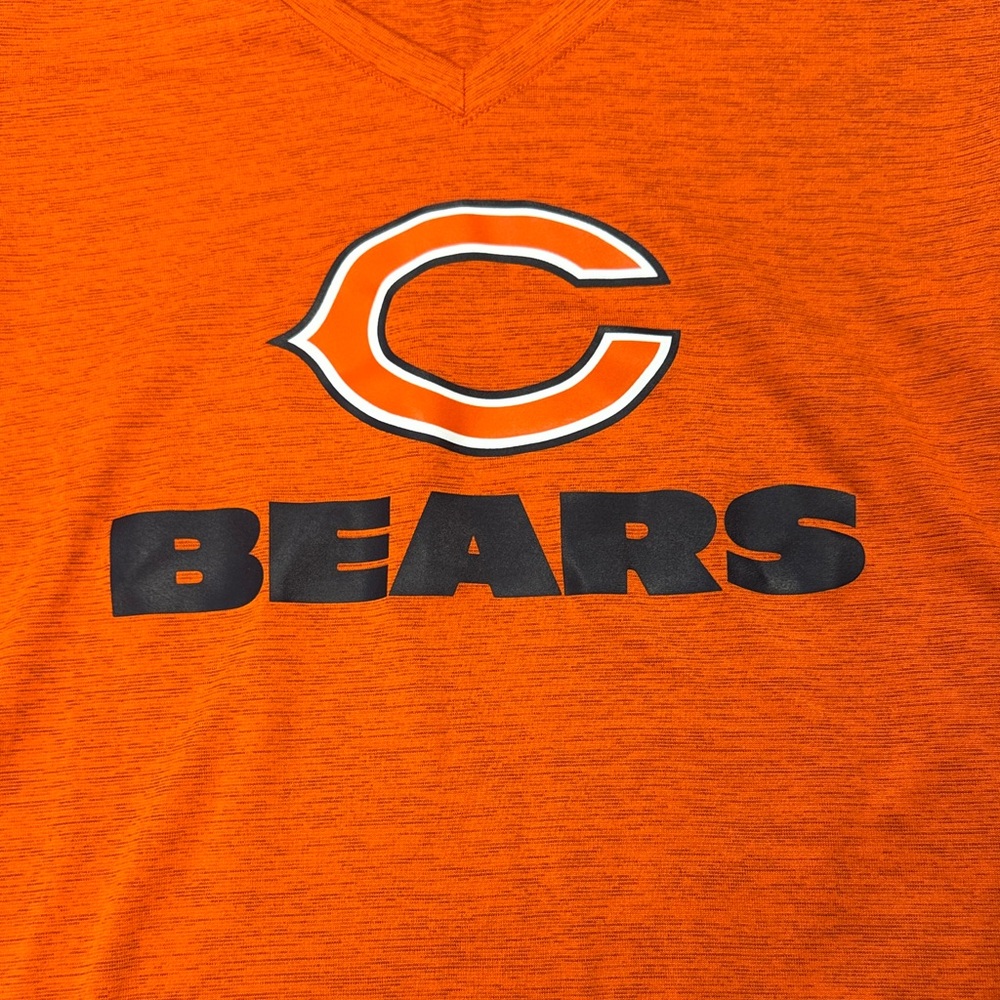 Nike Chicago Bears NFL Dri-FIT Women’s V Neck T Shirt Orange XS - Picture 3 of 6
